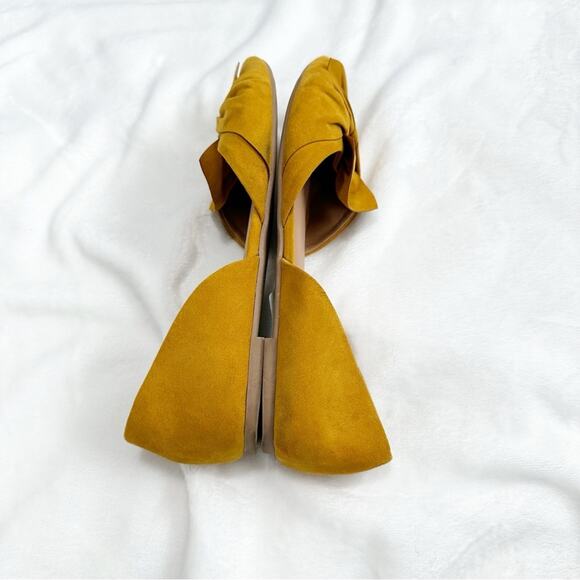 Torrid twist bow d’orsay flat yellow sandal size 12WW wide plus - Picture 3 of 11